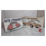 2 Vintage Model Car Kits