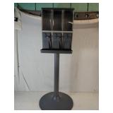 Gray Triple Vending Machine Stand