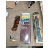 Rifle Scope, Cleaning Kit, Knife, Tail