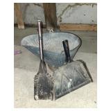 Galvanized Coal bucket and Tools