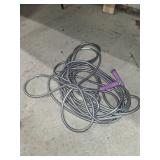 Metal Garden Hose with Pink Grips