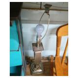 Brushed Metal Table Lamp Base