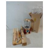 Red Gumball Machine New w/Stand