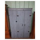 Blue Wooden Cabinet with Shelving