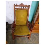 Wooden Rocking Chair with Cushion
