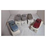 5 Plastic Corvette Models