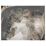 Glass Jars in Bin