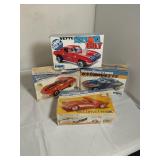 4 Vintage Snap Together Models