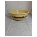 12x5in Banded Yellow Bowl
