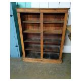 Wooden Double-Sided Shelving Unit