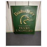 1996 Budweiser Ducks Unlimited Sign