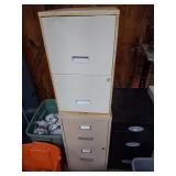 Two Metal File Cabinets