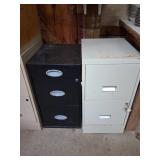 Two Metal Filing Cabinets Lot