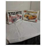 2 Vintage Corvette Model Kits
