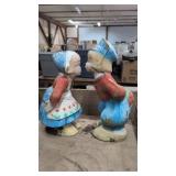 Painted Kissing Figurines
