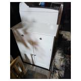 White Pressboard Storage Cabinet