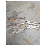 Locking Pliers, 5-Piece Set