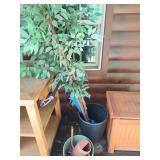 Artificial Tree with Black Planter