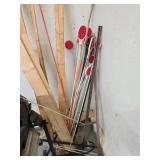 Driveway Markers and Wooden Planks