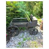 Wooden Garden Cart, 31in Height, 4ft Long