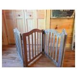 Wooden Folding Gate, 4 Panels, 2ft High