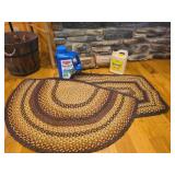 Braided Rug Set with Garden Supplies