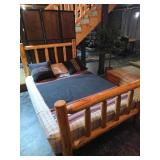 Rustic Full Size Log Bed Frame