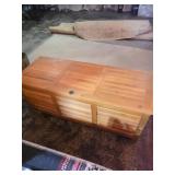 Wood Storage Chest 4ft Wide, 18in High