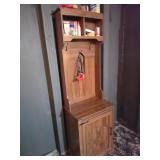Tall Press Board Entryway Cabinet
