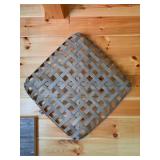 Square Woven Wooden Wall Basket