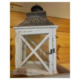 Rustic Wood and Metal Lanterns
