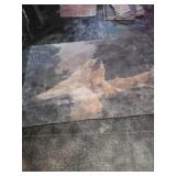 Area Rug with Animal Motif, 4ft by 6ft