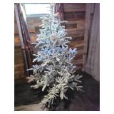 Artificial Snow-Flocked Christmas Tree