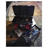 Plastic Tool Box With Hand Tools Assortment