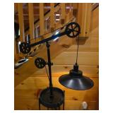 Industrial Style Metal Pulley Lamp, 31in