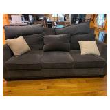 Gray Upholstered Sofa, 86in Wide