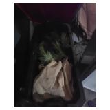 Husky Storage Bin with Pine Dï¿½cor and Lights