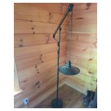 Adjustable Black Metal Floor Lamp 69in