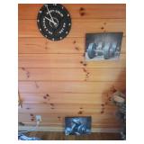 Body-Solid 14in Wall Clock and Dumbbell Art
