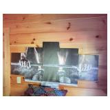 58in Wide Multi-Panel Weightlifting Wall Art