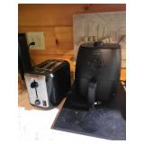 Black+Decker Toaster and Black Air Fryer