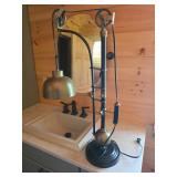 Adjustable Industrial Metal Table Lamp, 26in