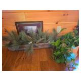 Live Potted Plant and Decorative Arrangement