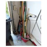 Brooms, Mops, Buckets, and Flags Lot