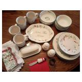 Holiday Dinnerware Set with Serveware