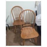 Wooden Windsor Side Chairs