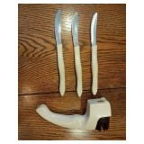 Cutco Steak Knives and Sharpener Set