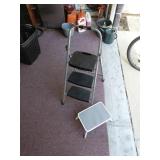 Two-Step Ladder and Folding Step Stool