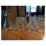 Barware Glassware and Decanter Set