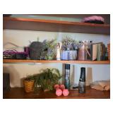 Decorative Shelf Lot With Plants